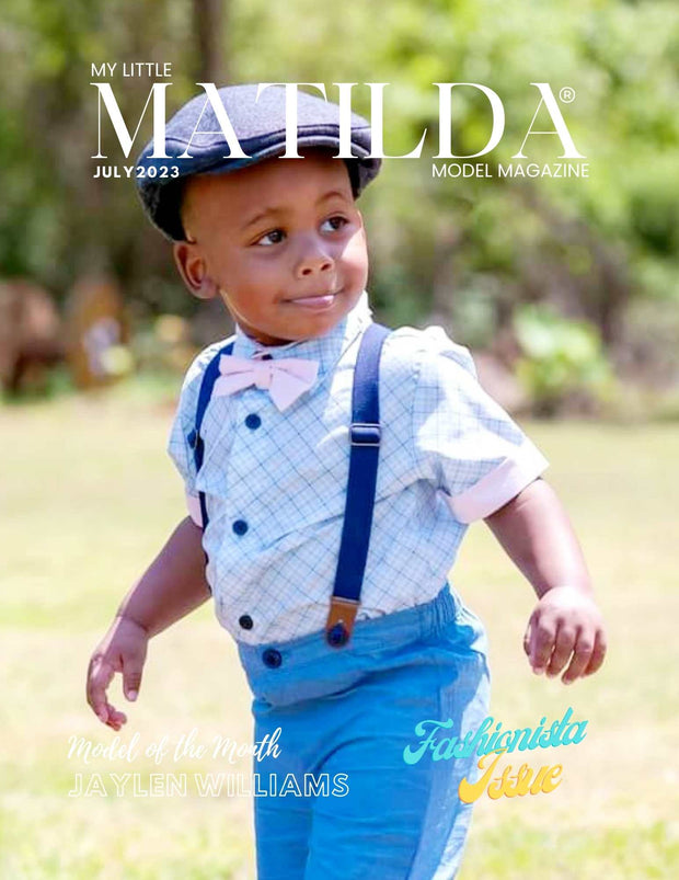 Matilda Model Magazine Fashionista Issue Cover Model Jaylen Williams: Includes 1 Print Copy