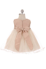 Style No. 428B Satin Tulle Baby Dress