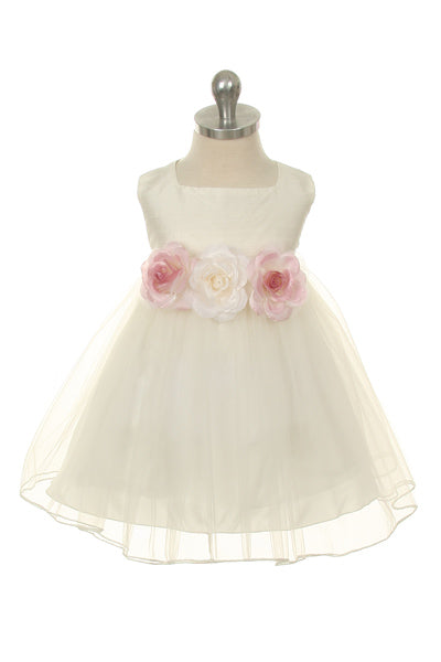 Style No. 428B Satin Tulle Baby Dress