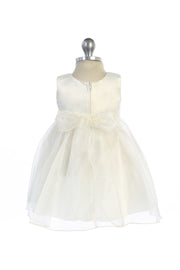 Style No. 459 Pearl Flower Embroidery Organza Baby Dress
