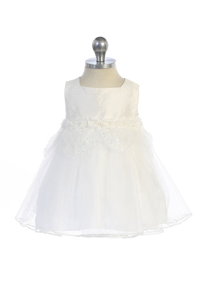 Style No. 464 Silk Pearl Lace Baby Dress