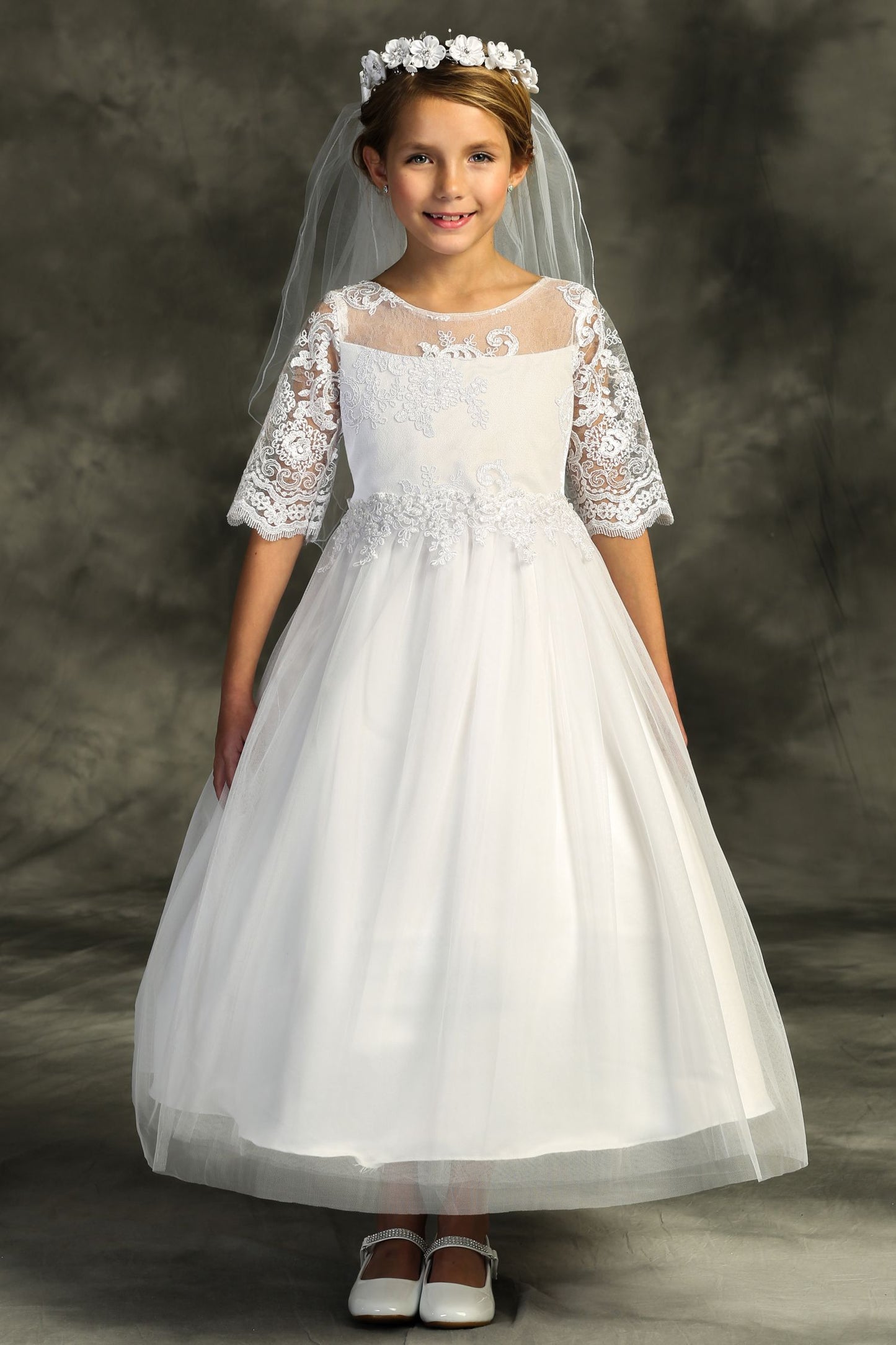 Style No. 510 Cording Lace Waterfall Dress