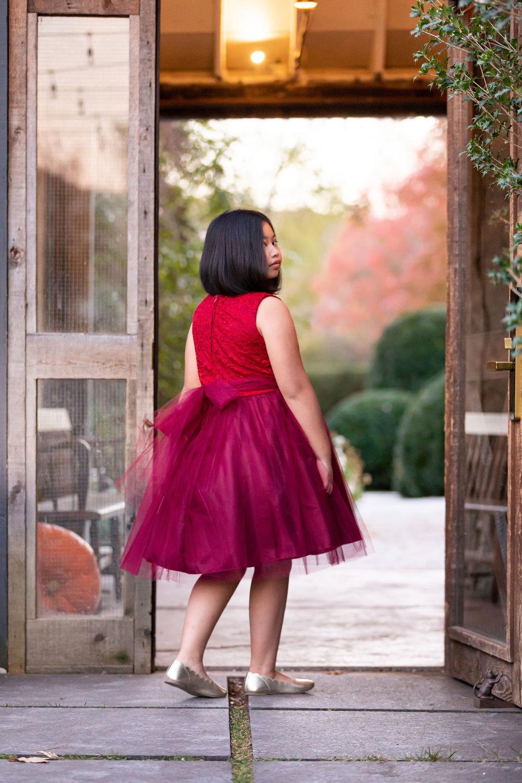 Style No. 528 Stretch Lace Tulle Dress (Plus Size)