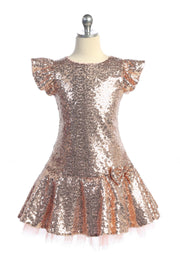 Sale! Sequin Ruffle Sleeve Tutu Dress (7 colors available)