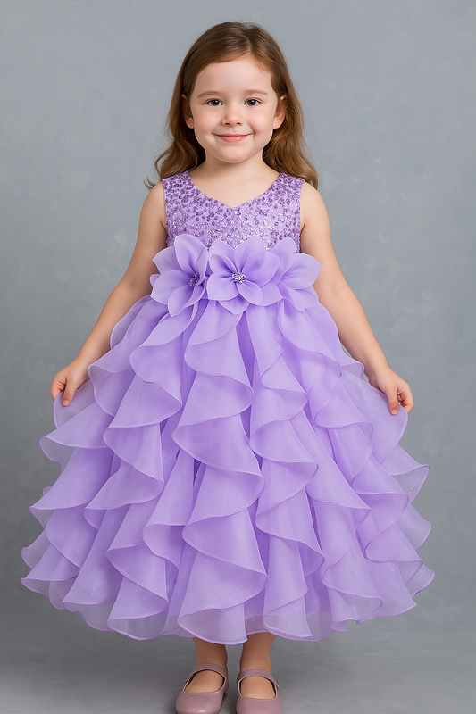 Ruffle Lace Dress STYLE NO : 9179