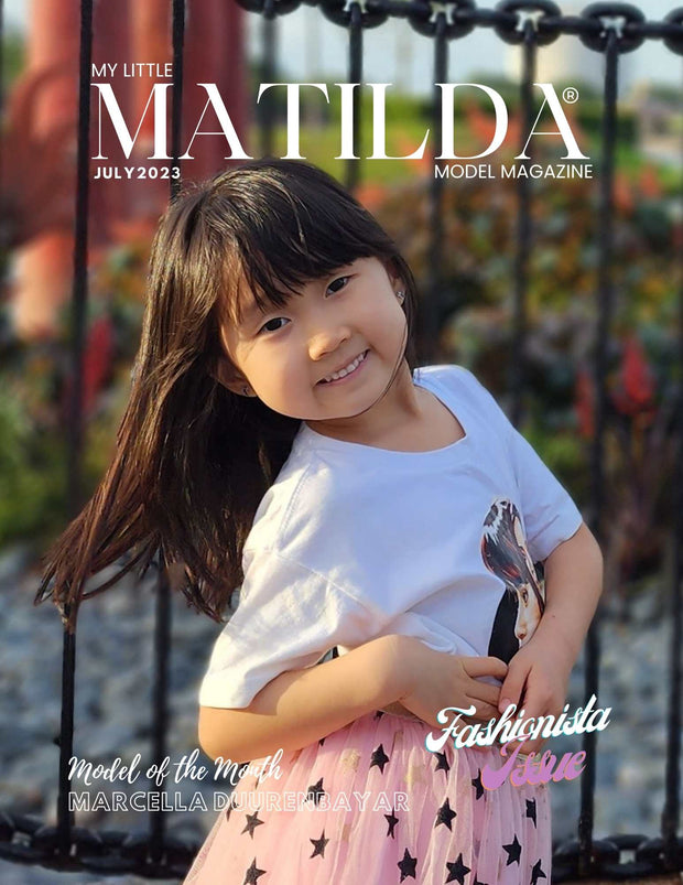 Matilda Model Magazine Fashionista Issue Cover Model Marcella Duurenbayar: Includes 1 Print Copy