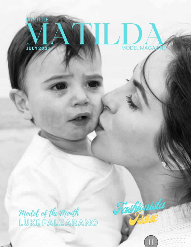 Matilda Model Magazine Fashionista Issue Cover Model Luke Falzarano: Includes 1 Print Copy