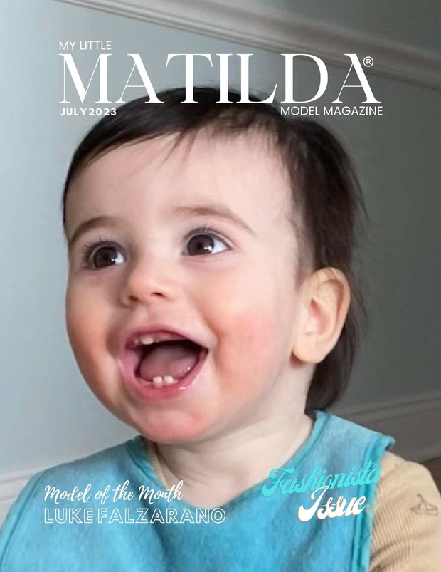 Matilda Model Magazine Fashionista Issue Cover Model Luke Falzarano: Includes 1 Print Copy