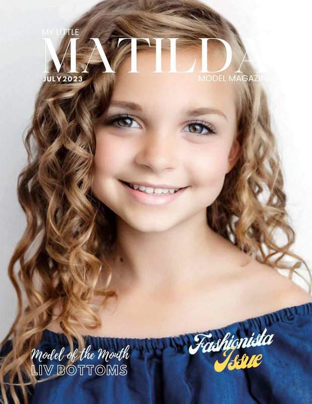Matilda Model Magazine Fashionista Issue Cover Model Liv Bottoms: Includes 1 Print Copy