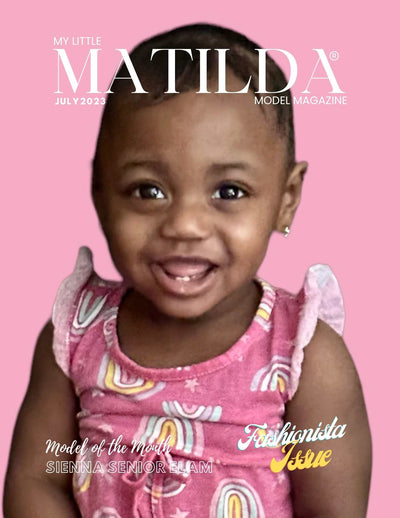 Matilda Model Magazine Fashionista Issue Cover Model Sienna Senior Elam: Includes 1 Print Copy