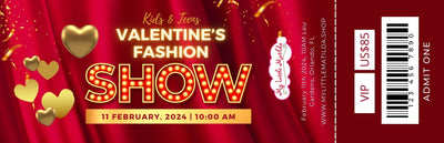 1 VIP GUEST TICKET - VALENTINE'S RUNWAY SHOW ORLANDO, FL FEBRUARY 11TH 2024