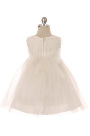 Style No. 456B-A Lace Dress w/ Rhinestone Trim