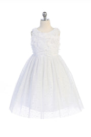 Style No. 486 3D Ruffle Glitter Skirt Dress