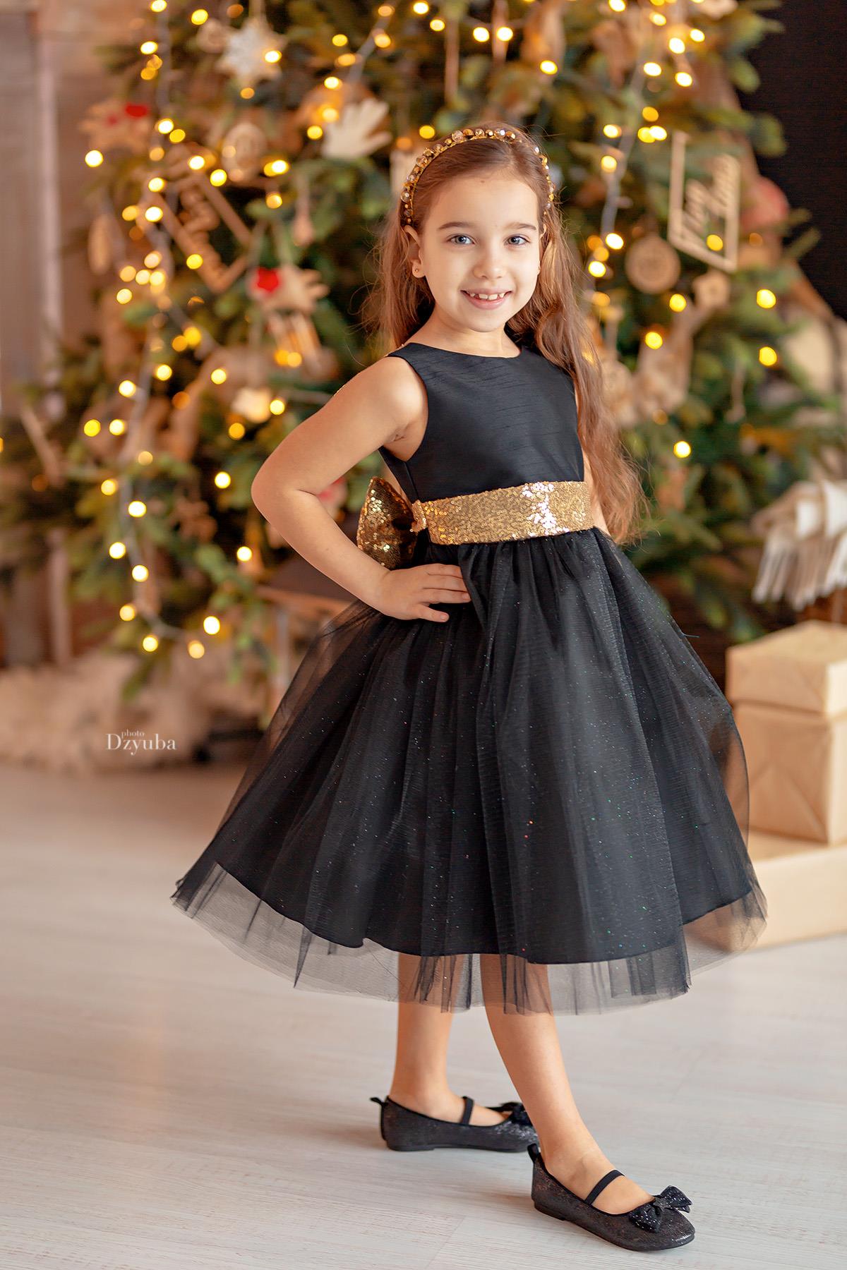 Style No. 498 Sequin Back V Dress
