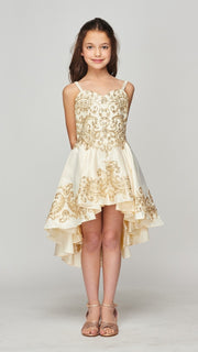 Style #8008 Elegant breathtaking 3-piece long strap lace pageant dress