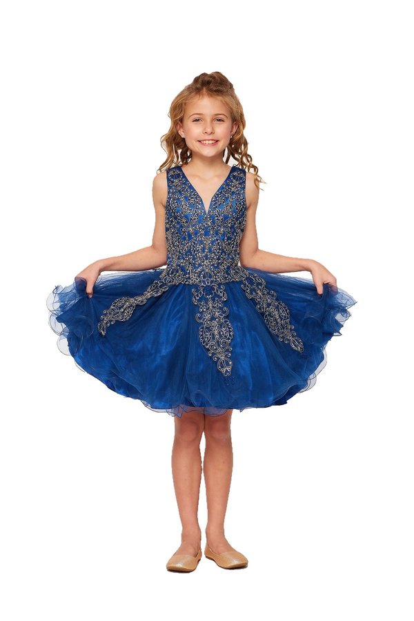 Style #5110 Elegant illusion tulle short dress