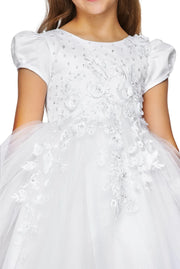 Style# 2013 Communion Dress flower lace tulle dress