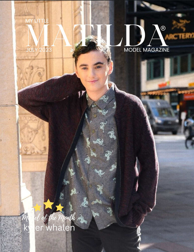 Matilda Model Magazine Cover kyler whalen Fashionista Issue #FAS220: Includes 1 Print Copy
