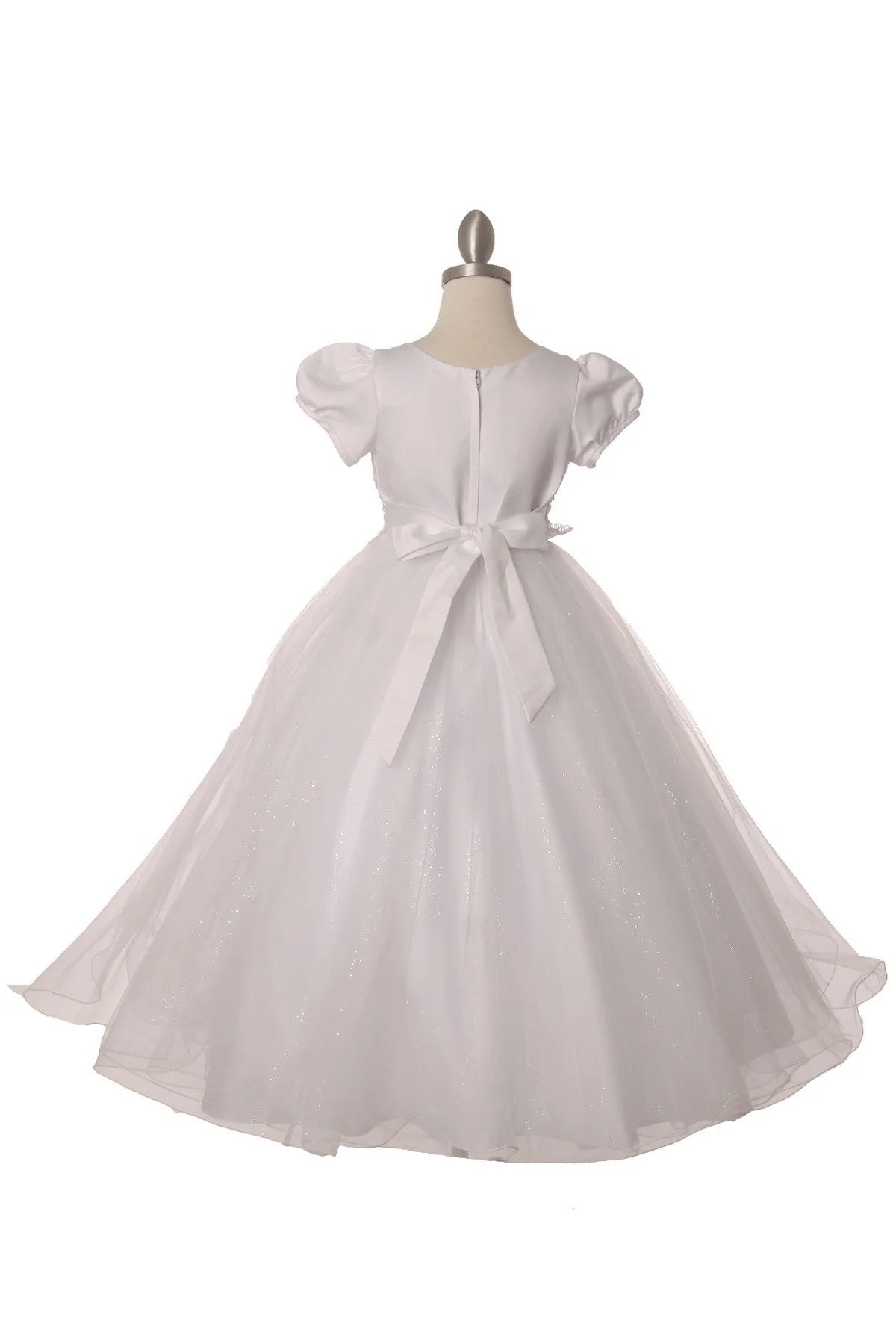 Style# 2011 Communion Dress flower lace tulle dress
